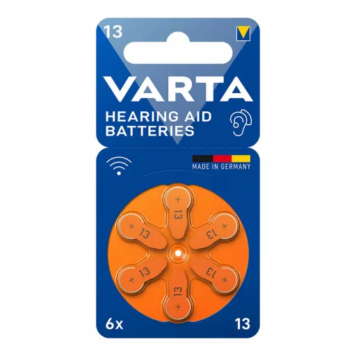 Pilha para Aparelho Auditivo Varta Hearing Aid 13 6 Unidades