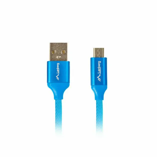 Cabo USB para Micro USB Lanberg CA-USBM-20CU-0018-BL Azul 1,8 m (1 Unidade) 1,8 m