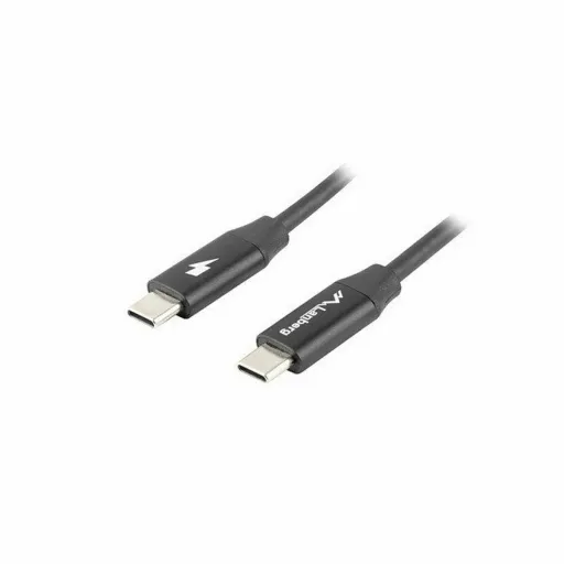 Cabo USB-C Lanberg CA-CMCM-40CU-0010-BK Preto 1 m (1 Unidade)