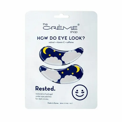 Patch para o Contorno Dos Olhos The Crème Shop Rested Hidrogel Reutilizável 2 Unidades