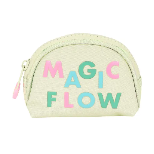 Porta-Moedas Glow Lab Magic Flow Bege (9.5 x 7 x 3 cm)