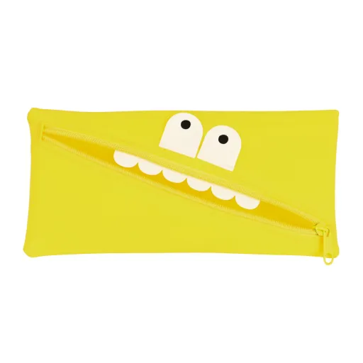 Bolsa Escolar Safta   Face 22 x 11 x 1 cm Amarelo