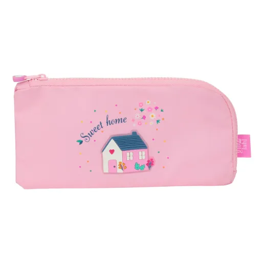 Bolsa Escolar Glow Lab Sweet Home Cor de Rosa 23 x 11 x 1 cm