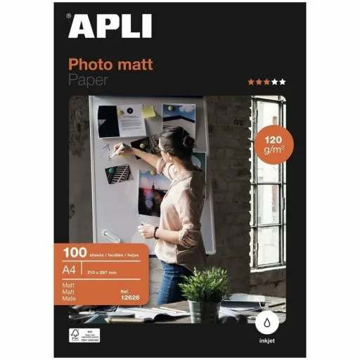 Papel Fotográfico Brilhante Apli 12626 (100 Unidades)