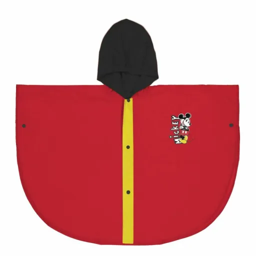 Poncho Impermeável com Capuz Mickey Mouse Vermelho