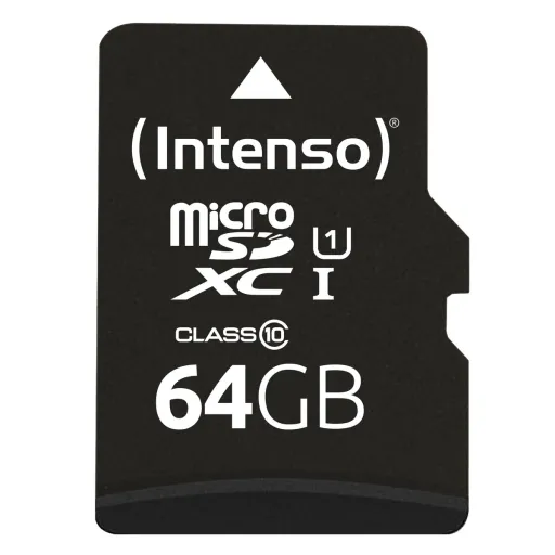 Cartão de Memória Micro SD com Adaptador INTENSO 64 GB