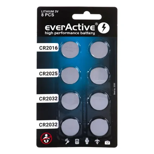 Pilhas EverActive R2032 / CR2025 / CR2016 3 V (1 Unidade)