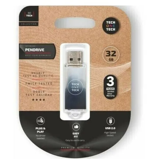 Memória USB Tech One Tech Be B&W 32 GB