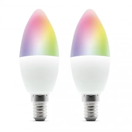 METRONIC - Pack 2 Lampadas Inteligente Led RGB Wi-Fi E144 5W (Pack de 2) 495740