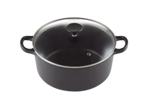 LE CREUSET - Caçarola Red. c/ Tampa Cristal 22 Preto Matte 27001220000461