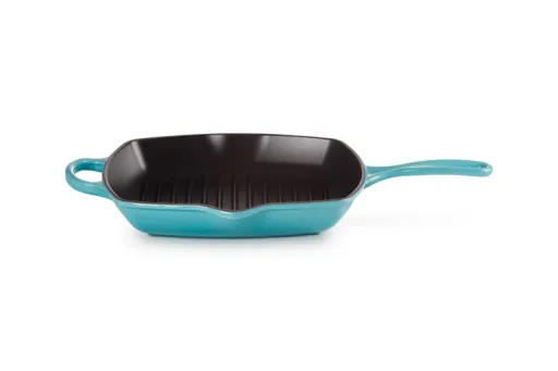 LE CREUSET - Skillet Signature Quadrada Grill Caribe 26 20183261700422