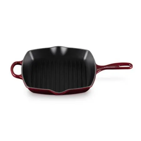 LE CREUSET - Skillet Signature Quadrada Grill Garnet 26 20183269490422