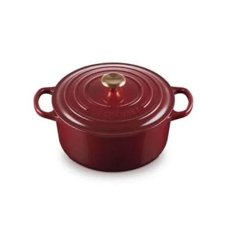 LE CREUSET - Cocotte Red. Signature 22 Garnet 21177229494441