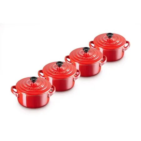 LE CREUSET - Set 4 Mini Cocottes 69212107370131