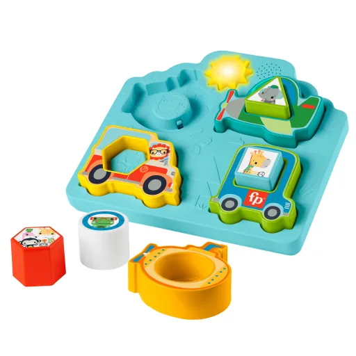 FISHER PRICE - Puzzle de Veículos com Formas e Sons HRP31