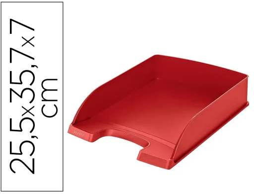 Bandeja de Secretaria Plastico Leitz Recycle Vermelho 255x357x70 mm