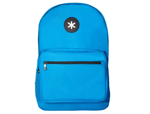 Mochila para Portatil 15,6\" Antartik com Pega e Bolso Frontal com Fecho Cor Azul 320x140x430 mm