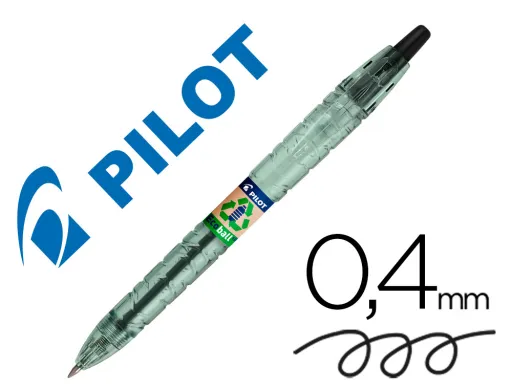 Esferográfica Pilot Ecoball Plástico Reciclado Tinta de Óleo Ponta de Esfera 1 mm Cor Preto