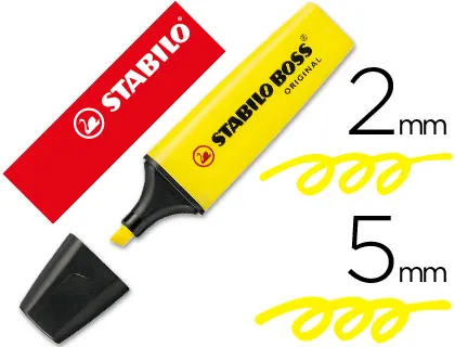 Marcador Fluorescente Stabilo Boss 70 Amarelo