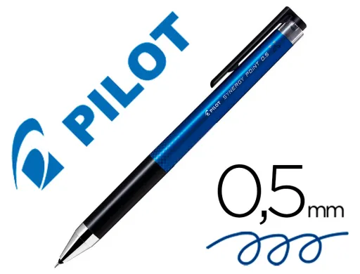 Esferografica Pilot Synergy Point Retratil Tinta Gel 0,5 mm Azul