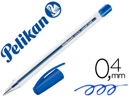 Esferográfica Pelikan Stick Super Soft Azul