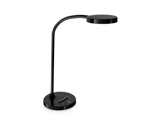 Candeeiro de Escritorio Cep Flex Plástico LED de 4w Braco Flexível Tatil Cor Preto 160x600 mm