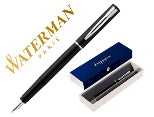 Caneta Waterman Allure Lacada Preto em Estojo de Oferta