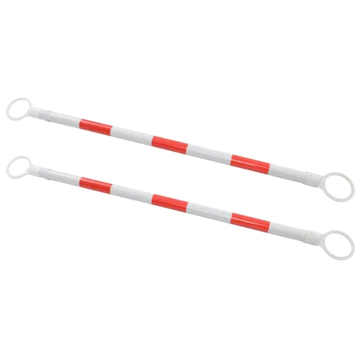 Barras Retráteis p/ Cones Sinalização   Plástico 116-197 cm (2 pcs)