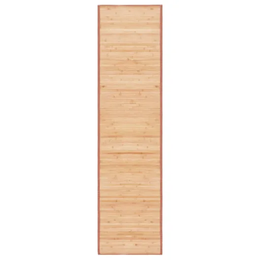 Tapete de Bambu 80x300 cm Castanho