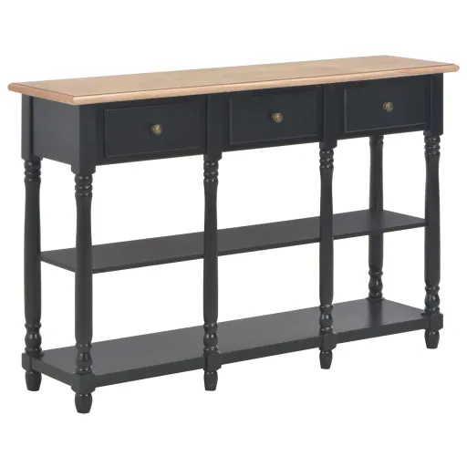 Mesa Consola 120x30x76 cm MDF Preto