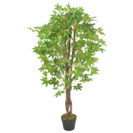 Planta Bordo Artificial com Vaso 120 cm Verde