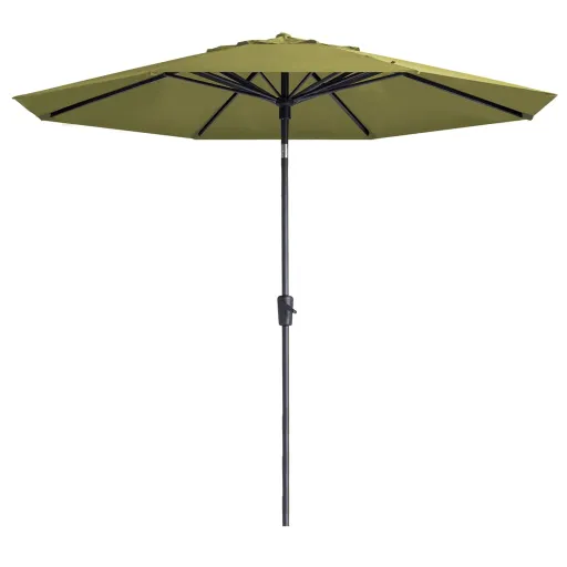 Madison Guarda-Sol de Jardim Paros II Luxe 300 cm Verde Salva