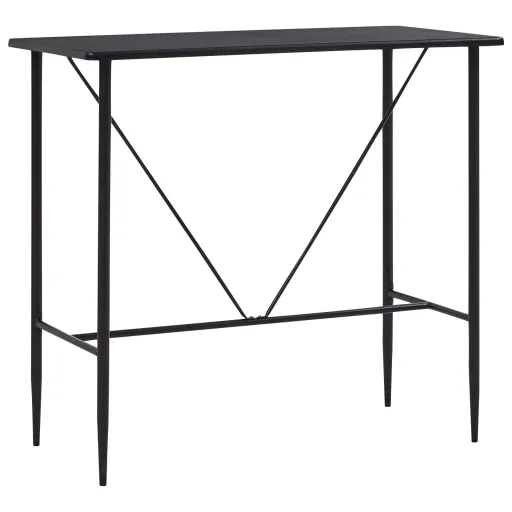 Mesa de Bar 120x60x110 cm MDF Preto