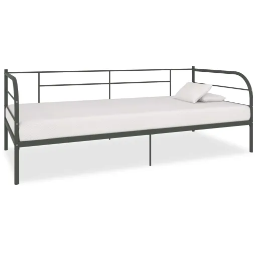 Estrutura Sofá-Cama 90x200 cm Metal Cinzento