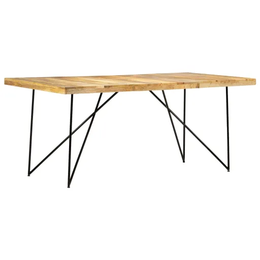 Mesa de Jantar 180x90x76 cm Madeira de Mangueira Maciça