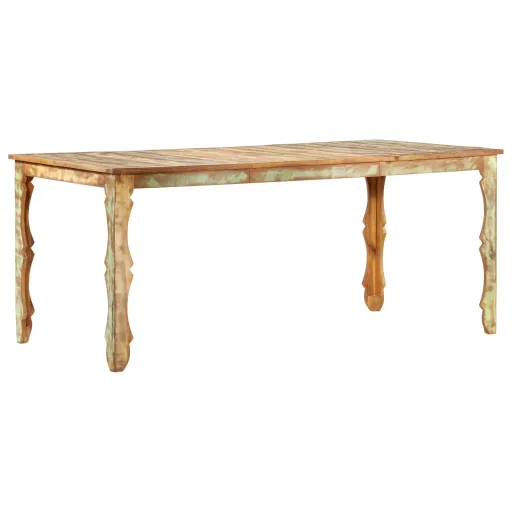 Mesa de Jantar 180x90x76 cm Madeira Recuperada Maciça