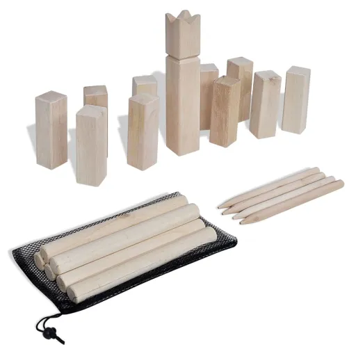 Conjunto de Jogo Kubb Madeira