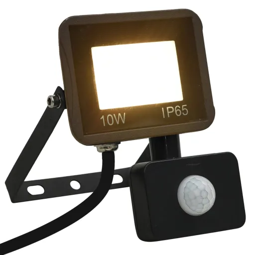 Projetor c/ Iluminação LED e Sensor 10 W Branco Quente