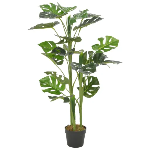 Planta Costela-de-Adão Artificial com Vaso 100 cm Verde