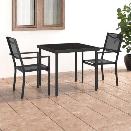 Conjunto de Jantar para Exterior Aço (3 pcs)