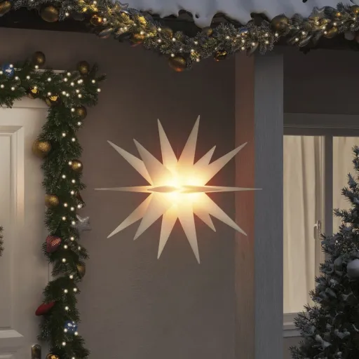 Luz de Natal com LED Dobrável 100 cm Branco