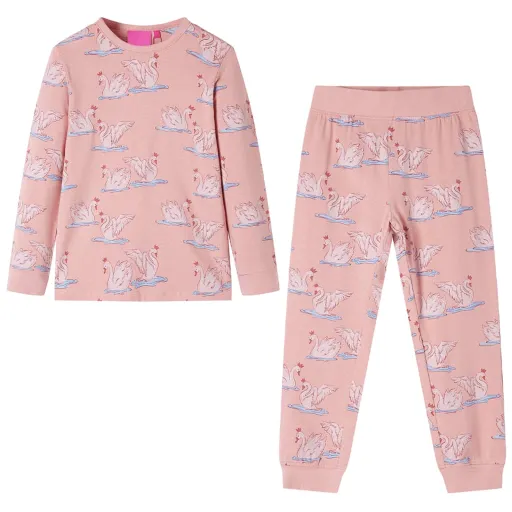 Pijama de Manga Comprida para Criança Rosa-Claro 116