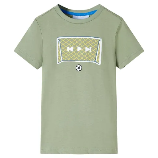 T-Shirt Infantil Caqui-Claro 92