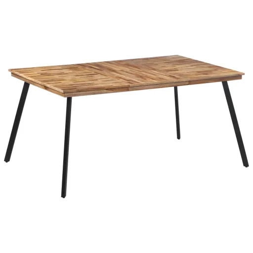 Mesa de Jantar 169x98,5x76 cm Madeira de Teca Maciça