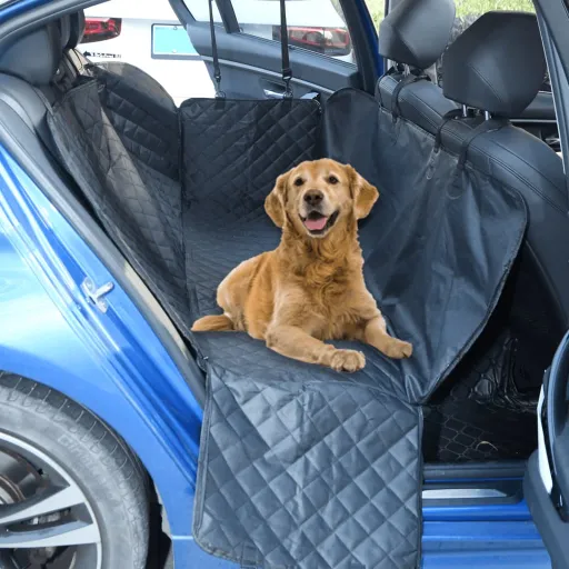 Cobertura de Assento de Carro para Cão 137x46x50 cm Preto