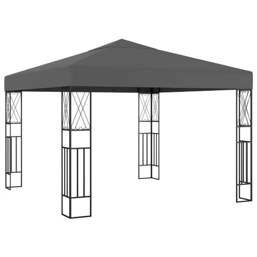 Gazebo 3x3 m Tecido Antracite