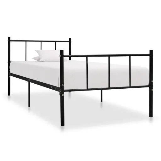 Estrutura de Cama 90x200 cm Metal Preto