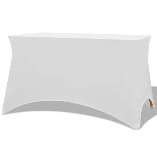 Capa Extensível para Mesa   120x60,5x74 cm Branco (2 pcs)