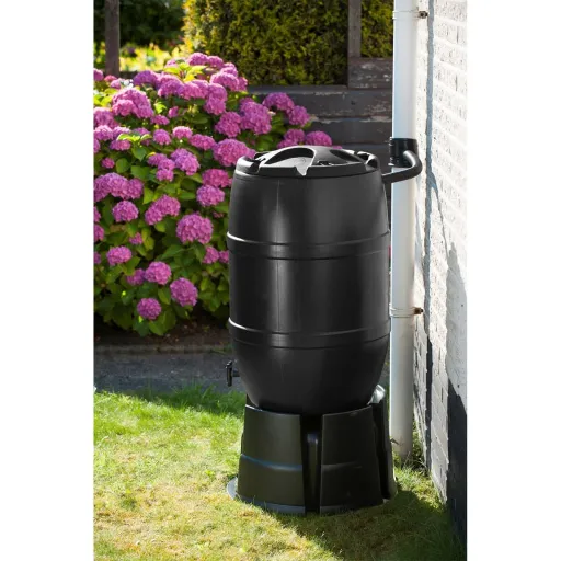 Nature Barril para Água da Chuva 120L 51x81 cm Preto