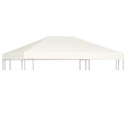 Cobertura de Gazebo 310 g/m² 4x3 m Branco Nata